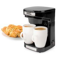 Butler Kompakte Kaffeemaschine / 2 Porzellantassen / 0,25 l / 450 W / Automatische Abschaltung / Schwarz