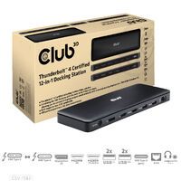 Club 3D Club3D Thunderbolt4 12-in-1 Dockingstation 3 Displays  St/Bu retail (CSV-1582)