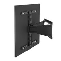 Nedis Vollbewegliche-TV-Wandhalterung / 43 - 90 " / maximal unterstützes Bildschirmgewicht: 50 kg / kippbar / drehbar / Minimaler Wandabstand: 19.6 mm / 2 Drehpunkt(e) / ABS / Metall / Schwarz