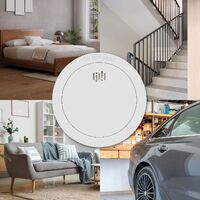 Alecto 2x Smoke detector with 10 years battery and sensor runtime White