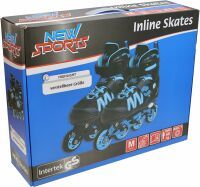 VEDES Großhandel GmbH - Ware New Sports Inliner schwarz/blau ABEC 7, Größe 35-38
