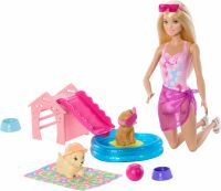 Mattel Barbie Puppy Pool Party - Aloha Blonde