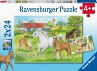 Ravensburger 7833 Puzzle Auf dem Pferdehof 2 X 24 Teile