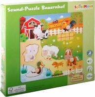 VEDES Großhandel GmbH - Ware SpielMaus Holz Sound Holzpuzzle Bauernhof