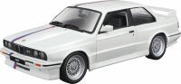 Bauer Bburago 1:24 BMW M3 E30 '88, weiss