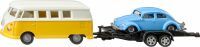 SIKU 2567 VW T1 mit Anhänger und VW Käfer
