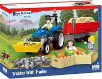 BB Services GmbH BlueBrixx - Bauernhof - Trecker mit Hänger