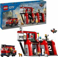 LEGO City 60414 Feuerwehrstat. mit Drehleiterfzg LEGO
