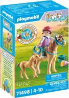 PLAYMOBIL 71498 Kind mit Pony und Fohlen