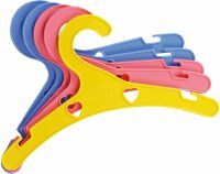 Heless Bunte Puppenkleiderbügel, 5 St.