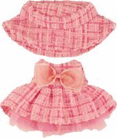 Heless Monster Styles, Bouclé Kleid mit Fischerhut, pink, Größe 15 cm