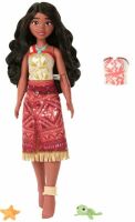 Mattel Spielzeuge aus Disney Vaiana 2, schwimmende Tautai Vaiana-Modepuppe mit 2 Zubehörteilen und O