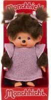 Sekiguchi Europe B.V. Monchhichi 20cm Glitter Dress Pink Girl