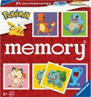 Ravensburger 24853 memory® Pokémon - Das weltbekannte Gedächtnisspiel mit 32 Kartenpaaren,  für 2-8 