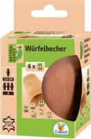 VEDES Großhandel GmbH - Ware Natural Games Lederwürfelbecher mit 6 Würfeln
