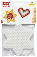 Malte Haaning Plastic A/S Hama® Bügelperlen Midi - Stiftplatten im Beutel - kleines Herz, kleiner St