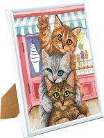 Craft Buddy Ltd. Crystal Art Gerahmtes Bild Katzen