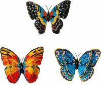 Craft Buddy Ltd. Crystal Art Schmetterlinge 3erPack