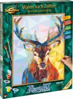 Simba Dickie Malen nach Zahlen - Polygon-Art Hirsch