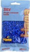 Malte Haaning Plastic A/S Hama® Bügelperlen Midi - Blau 1000 Perlen.