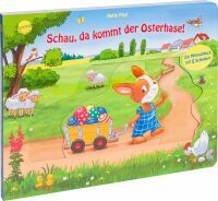 Arena Verlag Schau, da kommt der Osterhase! Ein Mitmachbuch mit 5 Schiebern