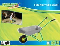 VEDES Großhandel GmbH - Ware Outdoor active Schubkarre-Metall, silber/grün