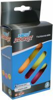 VEDES Großhandel GmbH - Ware New Sports Tischtennis Bälle 6 Stück, 3 Stern, bunt