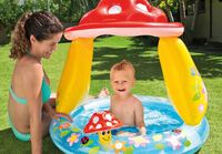 Intex  Trading Ltd. Intex BabyPool ''Mushroom'' mit Sonnenschutz, Wasserbedarf ca 45l, aufblasbarer 