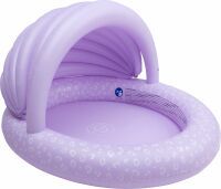The Essentials B.V. Swim Essentials - Kinderpool mit Dach, Lila Leopard, 100cm Durchmesser