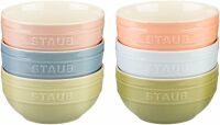 Staub Keramik Schüssel-Set 14 cm 6er mehrfarbig