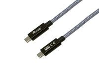 Equip Kabel USB-C3.2->C Gen2x2   PD240W St/St  1.00m schwarz (128426)