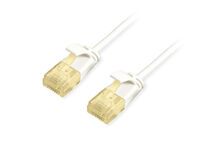 Equip Patchkabel Cat6A SlimFlex U/UTP 1.00m weiß LSZH 2xRJ45 Polybeutel (626003)