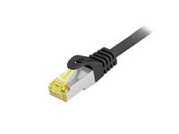 Equip Patchkabel Cat6A Outd.S/FTP 2xRJ45  7.50m schwarz LSZH Polybeutel (605105)
