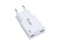 Equip Ladegerät 2Port USB-C PD3.0/USB-A GaN Slim 30W    weiß (245524)
