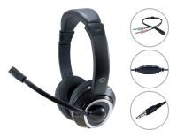 Conceptronic POLONA02BA - Headset - Head-band - Gaming - Black - Binaural - 2 m