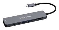 Verbatim USB-C Essentials Multi- Port Hub 7 Port            32158 Datenverteiler/Umschalter