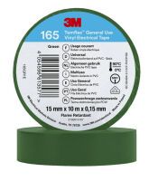 3M Temflex 15mmx10m Grün 165GR1EVinyl-Isolierband 0.15mm 7100184726