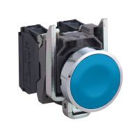 APC XB4BA61 - Pushbutton switch - Wired - Blue - Zamak - IP66 - IP67 - BV CSA DNV GL LROS (Lloyds register of shipping) RINA UL listed