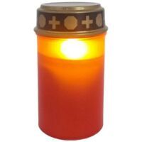 SHX LED KERZE/GRABLICHT MIT TIMER (SHXTLT01         ROT)