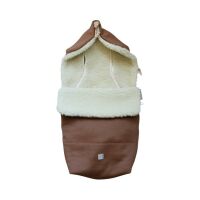 KAISER Kinderwagen Fußsack "Lotte" Wolle (Loden) burro