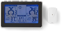 Nedis WETTERSTATION MIT AUSSENSENSOR (WEST400BK         SW)