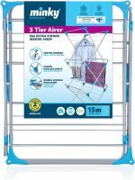 Minky Cocertina 3 Stufen Plus ausklappbarer Wäscheständer, silber