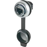 Eaton M22-RJ45-SA - RJ-45 - 5e - 100 M? - -25 - 70 °C - Black,Silver - IP65