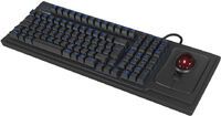 KeySonic KSK-8202ELU-T Full-Size Tastatur mit Trackball Tastaturen PC -kabelgebunden-