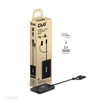Club 3D Club3D Adapter USB-C (USB A Adapter) > 2x DP   4K@60Hz St/Bu retail (CSV-1478)