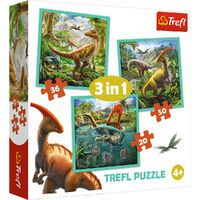 Trefl S.A. 3 in 1 Puzzle  Dinosaurier
