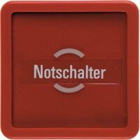 Berker 1295 - Pushbutton switch - Red - Glass - IP44