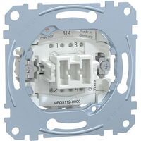MERTEN MEG3112-0000 - Rocker switch - 2P - Metallic - IP20 - 250 V - 10 A
