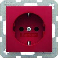 Berker Hager 47438912 - Type F - Red - Duroplast,Plastic - 250 V - 16 A - 50 - 60