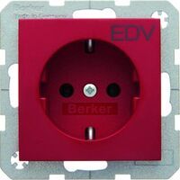 Berker Hager 47438922 - Type F - Red - Duroplast - Plastic - 250 V - 16 A
